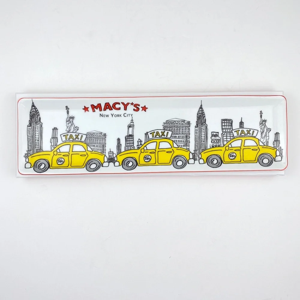 Rare Macy’s New York City yellow taxi serving tray